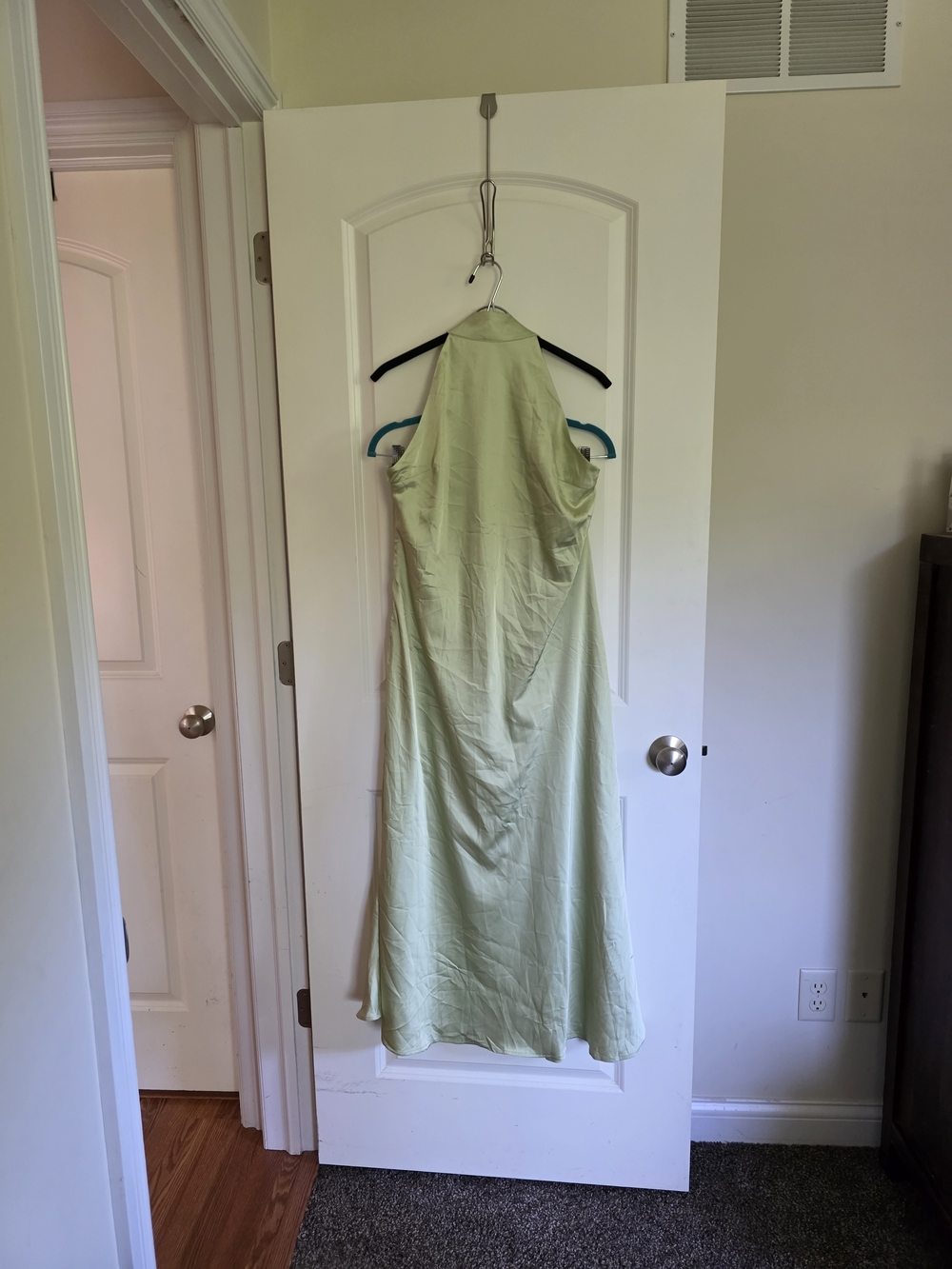 Cider Sage Halter Maxi Dress with Side Slit NWT - Picture 3 of 6